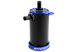 Mishimoto Universal Baffled Oil Catch Can Black w/ Blue Insert - MMBCC-UNI-BL - Subimods.com