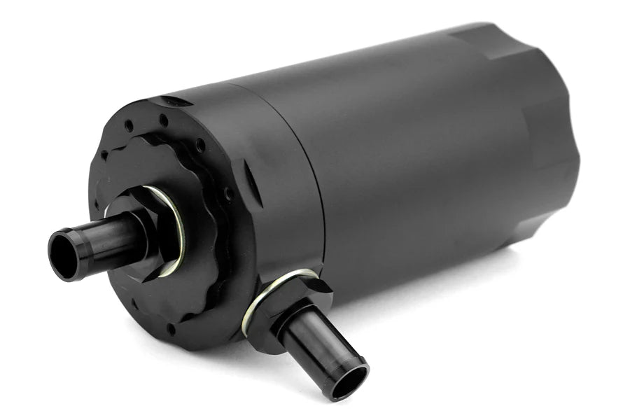 Mishimoto Universal Baffled Oil Catch Can Black w/ Red Insert - MMBCC-UNI-RD - Subimods.com