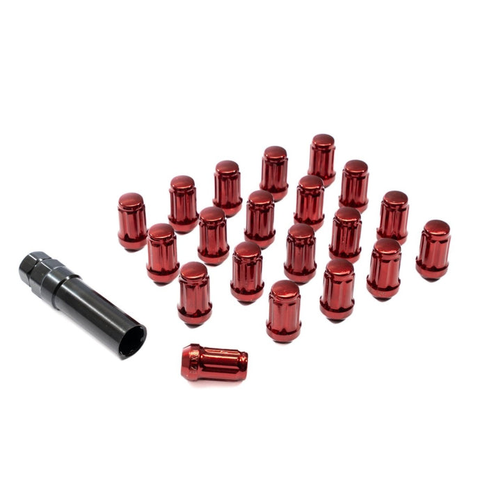 Mission Closed End Red Lug Nuts 12x1.25 Most Subaru Models - MIS-1004-RD - Subimods.com