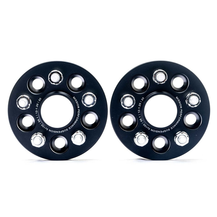 Mission ProFit Wheel Spacer Pair 20mm 5x100 Anodized Black - MIS-WA5bM261/20-56.1 - Subimods.com