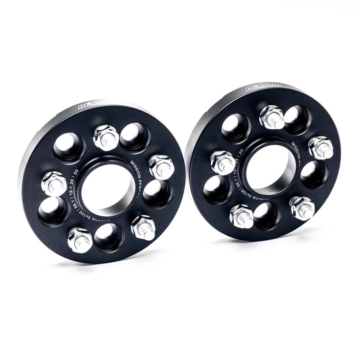 Mission ProFit Wheel Spacer Pair 20mm 5x100 Anodized Black - MIS-WA5bM261/20-56.1 - Subimods.com
