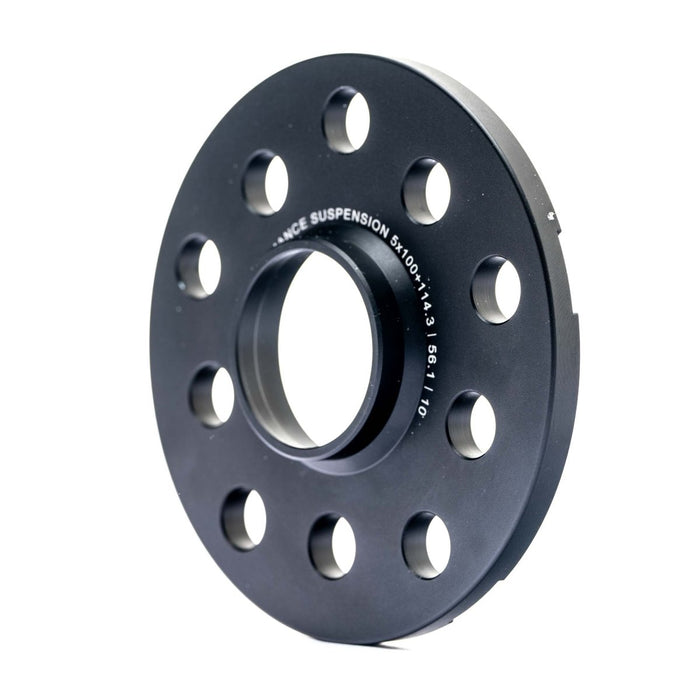 Mission SlimFit Slip On Wheel Spacer Pair 10mm 5x100 / 5x114.3 Anodized Black - MIS-WSS5b5hX61/10-56.1 - Subimods.com