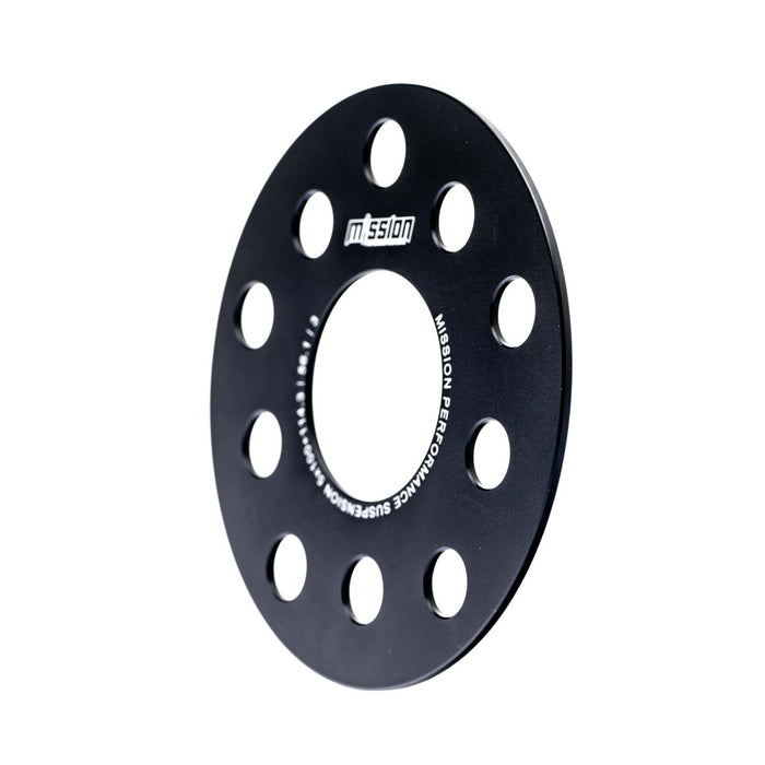 Mission SlimFit Slip On Wheel Spacer Pair 3mm 5x100 / 5x114.3 Anodized Black - MIS-ETS5b5hX60/3-56.1 - Subimods.com