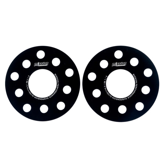 Mission SlimFit Slip On Wheel Spacer Pair 3mm 5x100 / 5x114.3 Anodized Black - MIS-ETS5b5hX60/3-56.1 - Subimods.com