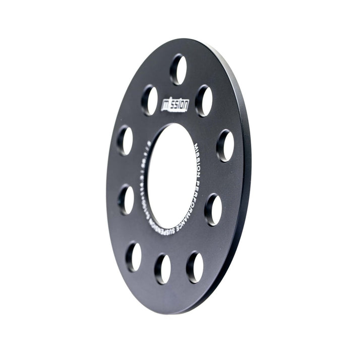 Mission SlimFit Slip On Wheel Spacer Pair 5mm 5x100 / 5x114.3 Anodized Black - MIS-ETS5b5hX60/5-56.1 - Subimods.com