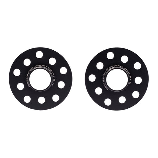 Mission ThickFit Slip On Wheel Spacer Pair 25mm 5x100 / 5x114.3 Anodized Black - MIS-WSS5b5hX61/25-56.1 - Subimods.com