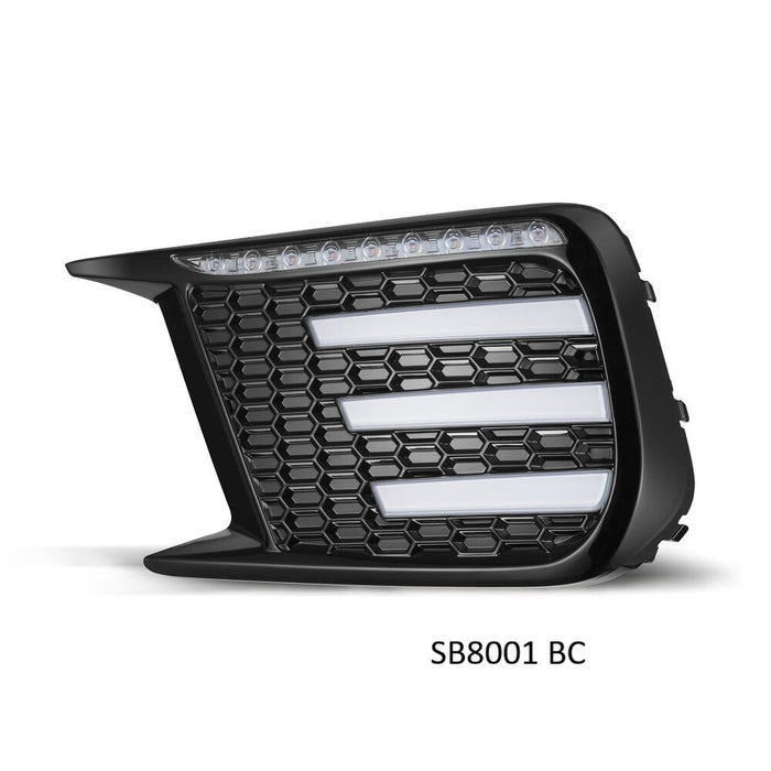 Molded Innovations Boost Bezel Kit Black w/ Clear LED Bar Kit 2018 - 2021 WRX / 2018 - 2021 STI - SB8001BC - Subimods.com