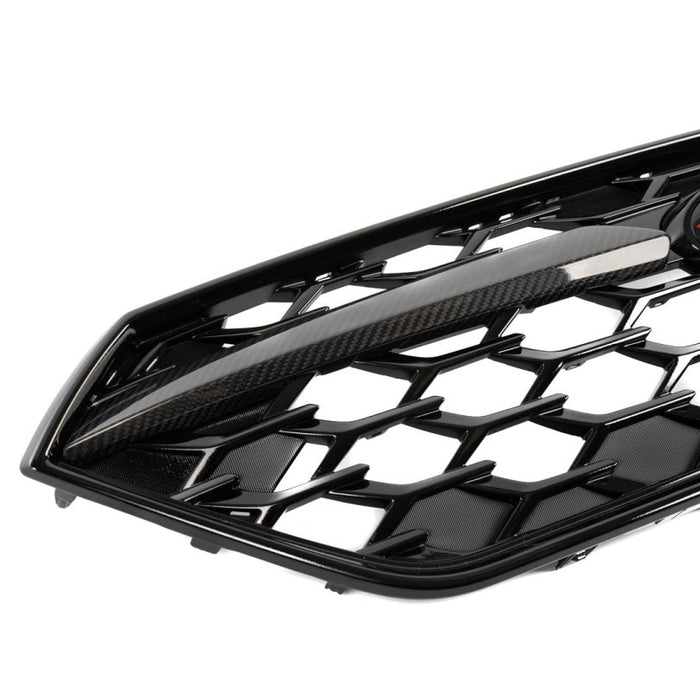 Molded Innovations Gloss Carbon Fiber Front Grill Trim Cover Set 2022-2026 WRX