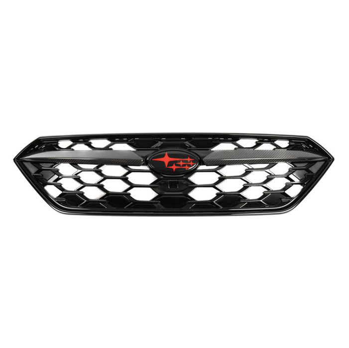 Molded Innovations Gloss Carbon Fiber Front Grill Trim Cover Set 2022-2026 WRX