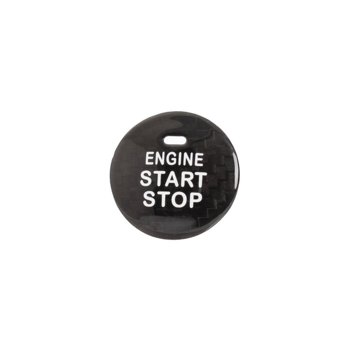 Molded Innovations Carbon Fiber Push Start Button Overlay Black Most Subaru Models w/ Push to Start Function - MI-9129 - Subimods.com