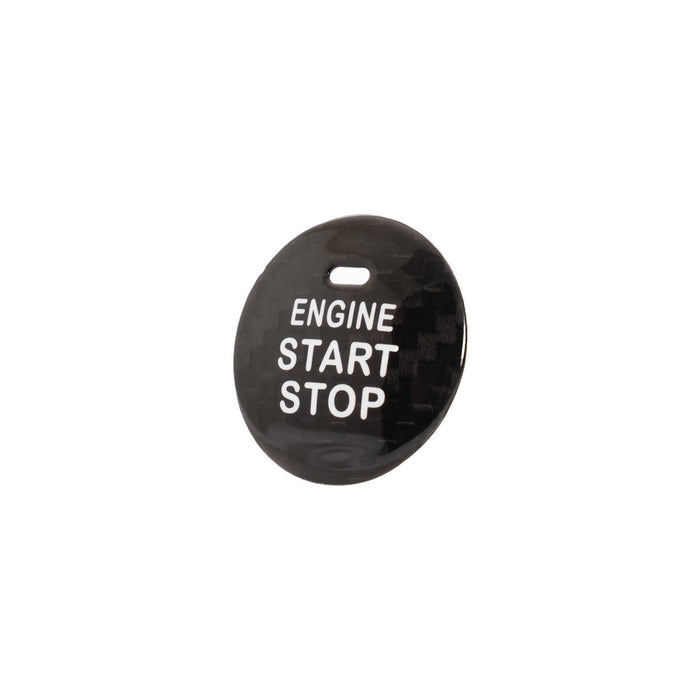 Molded Innovations Carbon Fiber Push Start Button Overlay Black Most Subaru Models w/ Push to Start Function - MI-9129 - Subimods.com