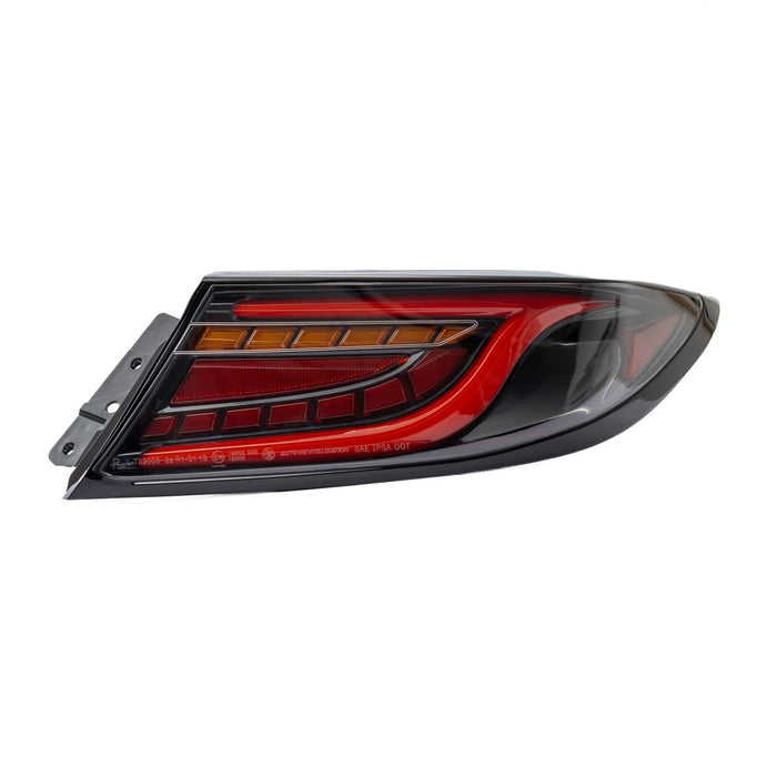 Molded Innovations CS Style Sequential LED Tail Lights Clear Lens w/ Black Base & Red Bar 2022-2026 BRZ / 2022-2026 GR86 - MI-TO2003-CBRAR - Subimods.com