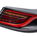 Molded Innovations CS Style Sequential LED Tail Lights Clear Lens w/ Black Base & Red Bar 2022-2026 BRZ / 2022-2026 GR86 - MI-TO2003-CBRAR - Subimods.com