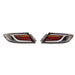 Molded Innovations CS Style Sequential LED Tail Lights Clear Lens w/ Black Base & White Bar 2022-2026 BRZ / 2022-2026 GR86 - MI-TO2003-CBCAR - Subimods.com