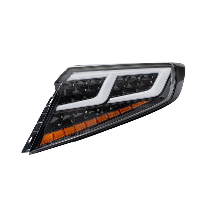 Molded Innovations CS Style Sequential LED Tail Lights Clear Lens w/ Black Base, White DRL Bar and Amber Turn Signal Reflector 2022-2026 WRX - SB2004-CBCA - Subimods.com
