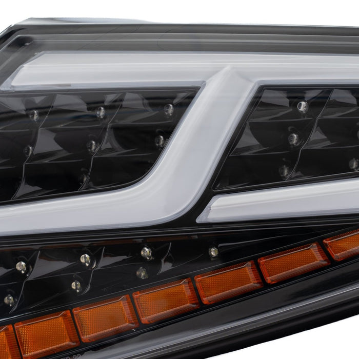 Molded Innovations CS Style Sequential LED Tail Lights Clear Lens w/ Black Base, White DRL Bar and Amber Turn Signal Reflector 2022-2026 WRX - SB2004-CBCA - Subimods.com