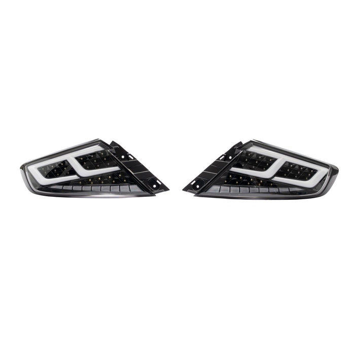 Molded Innovations CS Style Sequential LED Tail Lights Clear Lens w/ Black Base, White DRL Bar and Clear Turn Signal Reflector 2022-2026 WRX - SB2004-CBCC - Subimods.com