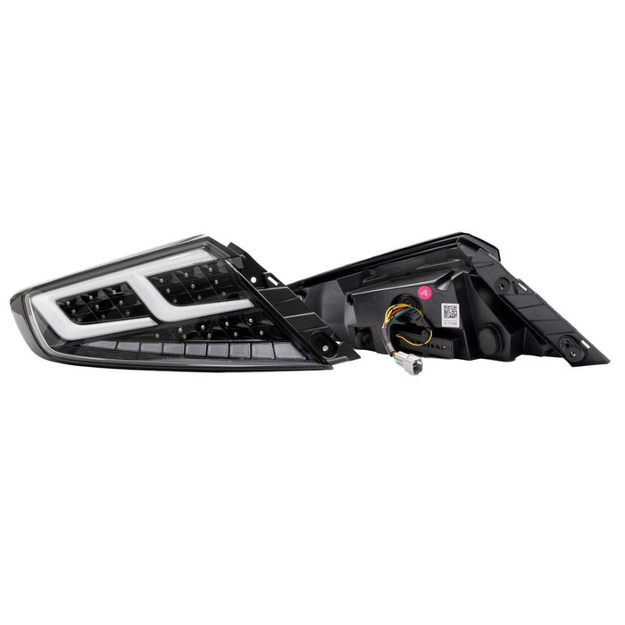 Molded Innovations CS Style Sequential LED Tail Lights Clear Lens w/ Black Base, White DRL Bar and Clear Turn Signal Reflector 2022-2026 WRX - SB2004-CBCC - Subimods.com