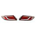 Molded Innovations CS Style Sequential LED Tail Lights Clear Lens w/ Red Base & White Bar 2022-2026 BRZ / 2022-2026 GR86 - MI-TO2003-CRCAR - Subimods.com