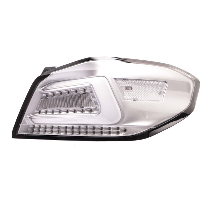 Molded Innovations CS Style Sequential LED Tail Lights Clear Lens w/ Silver Base & White Bar 2015 - 2021 WRX / 2015 - 2021 STI - A-SB-2001-U-CSC - Subimods.com