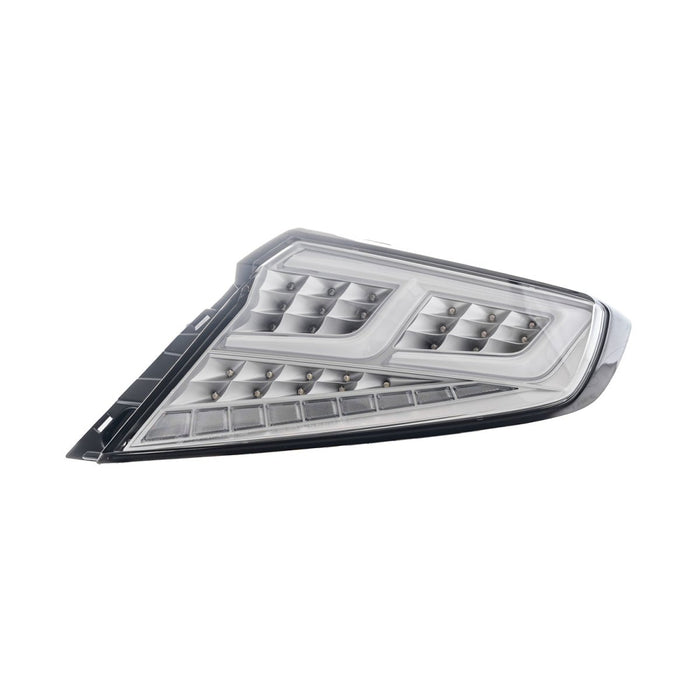 Molded Innovations CS Style Sequential LED Tail Lights Clear Lens w/ Silver Base & White Bar 2022 - 2025 WRX - SB2004-CSCC - Subimods.com