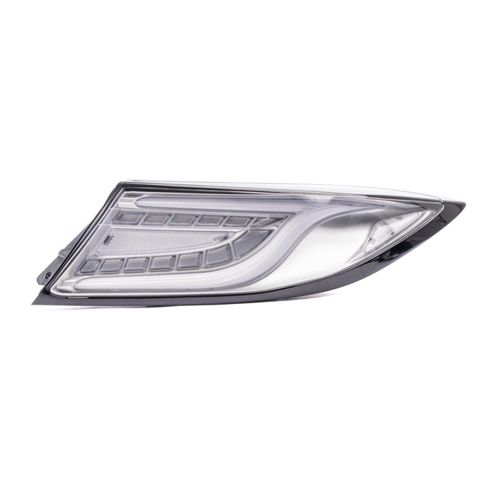 Molded Innovations CS Style Sequential LED Tail Lights Clear Lens w/ Silver Base & White Bar 2022 - 2026 BRZ / GR86 - MI-TO2003-CSCCC - Subimods.com