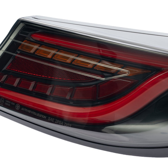Molded Innovations CS Style Sequential LED Tail Lights Smoke Lens w/ Black Base & Red Bar 2022-2026 BRZ / 2022-2026 GR86 - MI-TO2003-SBRAR - Subimods.com