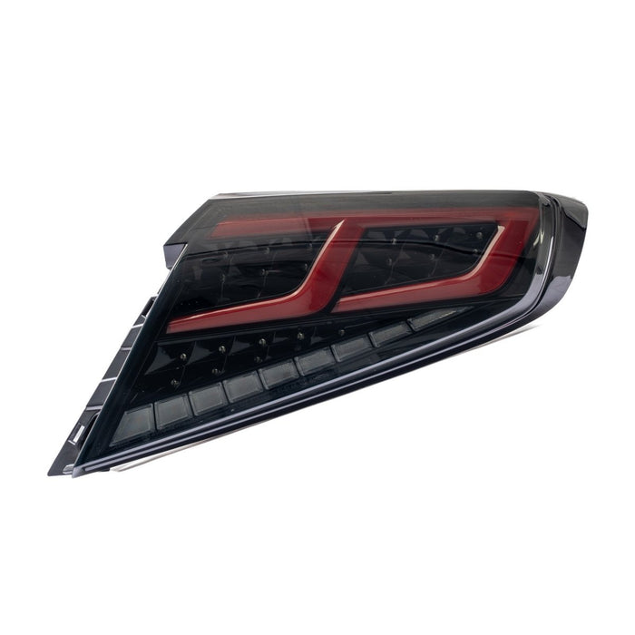 Molded Innovations CS Style Sequential LED Tail Lights Smoke Lens w/ Black Base, Red DRL Bar and Clear Turn Signal Reflector 2022-2026 WRX - SB2004-SBRC - Subimods.com