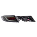 Molded Innovations CS Style Sequential LED Tail Lights Smoke Lens w/ Black Base & White Bar 2022-2026 BRZ / 2022-2026 GR86 - MI-TO2003-SBCAR - Subimods.com