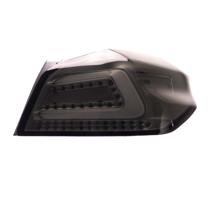 Molded Innovations CS Style Sequential LED Tail Lights Smoke Lens w/ Silver Base & White Bar 2015 - 2021 WRX / 2015 - 2021 STI - A-SB-2001-U-SSC - Subimods.com