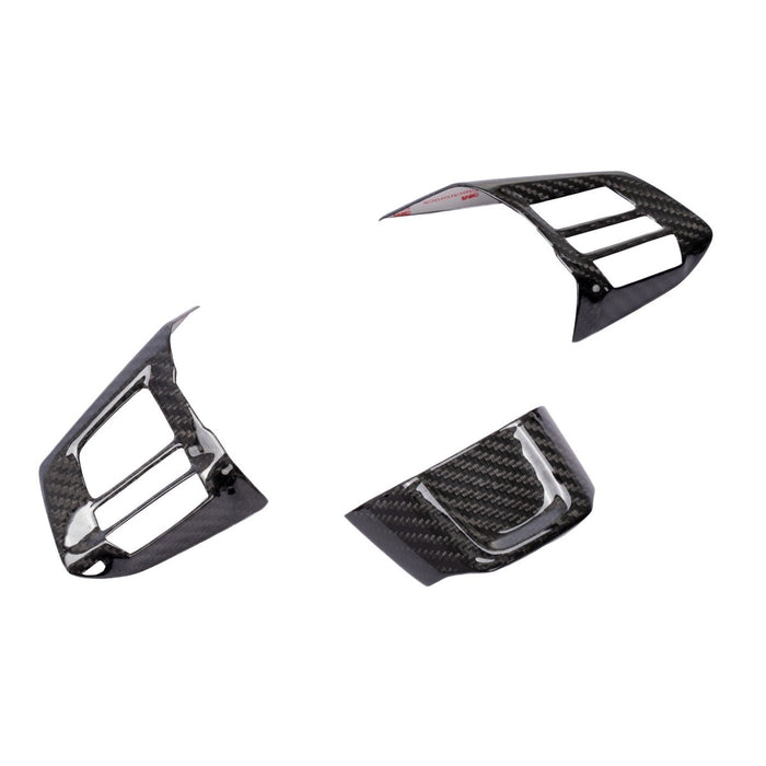 Molded Innovations Dry Carbon Steering Wheel Insert Cover Pack 2015-2021 WRX / 2015-2021 STI - CL-SUBSWC-1 - Subimods.com