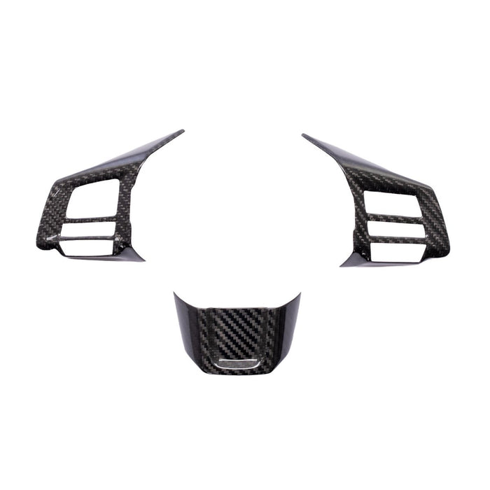 Molded Innovations Dry Carbon Steering Wheel Insert Cover Pack 2015-2021 WRX / 2015-2021 STI - CL-SUBSWC-1 - Subimods.com