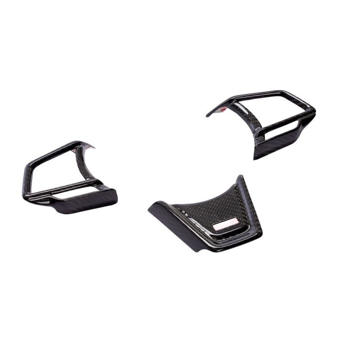 Molded Innovations Dry Carbon Steering Wheel Insert Cover Pack 2022-2026 WRX w/ CVT Transmission - CL-SUBSWC-4 - Subimods.com