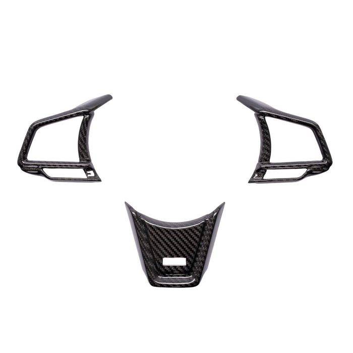 Molded Innovations Dry Carbon Steering Wheel Insert Cover Pack 2022-2026 WRX w/ CVT Transmission - CL-SUBSWC-4 - Subimods.com