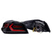 Molded Innovations EVO+ Style Sequential LED Tail Lights Clear Lens w/ Black Base & Red Bar 2015-2021 WRX / 2015-2021 STI - MI15-WRXTLEVO-CBR - Subimods.com