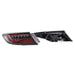 Molded Innovations EVO+ Style Sequential LED Tail Lights Clear Lens w/ Black Base & Red Bar 2022-2026 BRZ / 2022-2026 GR86 - MI-SB2003-CBRCR - Subimods.com