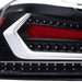 Molded Innovations EVO+ Style Sequential LED Tail Lights Clear Lens w/ Black Base & White Bar 2015-2021 WRX / 2015-2021 STI - MI15-WRXTLEVO-CBW - Subimods.com