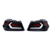 Molded Innovations EVO+ Style Sequential LED Tail Lights Clear Lens w/ Black Base & White Bar 2015-2021 WRX / 2015-2021 STI - MI15-WRXTLEVO-CBW - Subimods.com