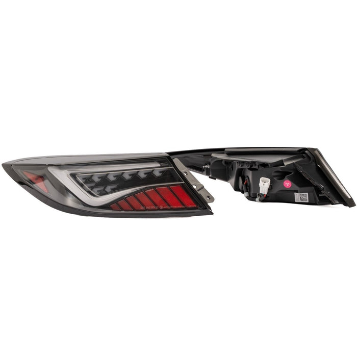 Molded Innovations EVO+ Style Sequential LED Tail Lights Clear Lens w/ Black Base & White Bar 2022-2026 BRZ / 2022-2026 GR86 - MI-SB2003-CBCCR - Subimods.com