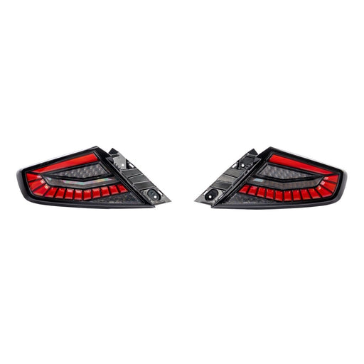 Molded Innovations EvoGlow Series DynamicLume LED Tail Lights Clear Lens w/ Black Base & Red Bar 2022-2026 WRX - 24SB-WRTL-V1-B2 - Subimods.com