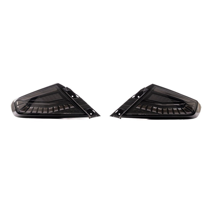 Molded Innovations EvoGlow Series DynamicLume LED Tail Lights Clear Lens w/ Black Base & Smoked Bar 2022 - 2024 WRX - 24SB-WRTL-V1-B4 - Subimods.com