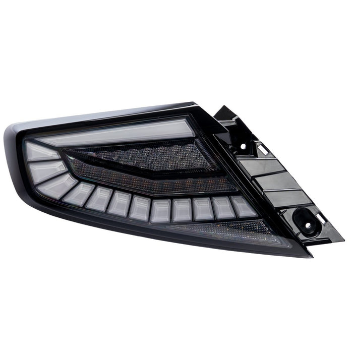 Molded Innovations EvoGlow Series DynamicLume LED Tail Lights Clear Lens w/ Black Base & White Bar 2022-2026 WRX - 24SB-WRTL-V1-B1 - Subimods.com