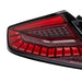 Molded Innovations EvoGlow Series DynamicLume LED Tail Lights Clear Lens w/ Red Base & Red Bar 2022-2026 WRX - 24SB-WRTL-V1-R2 - Subimods.com