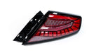 Molded Innovations EvoGlow Series DynamicLume LED Tail Lights Red Lens w/ Black Base & Red Bar 2022 - 2024 WRX - 24SB - WRTL - V1 - RB2 - Subimods.com
