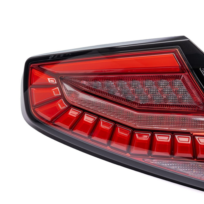 Molded Innovations EvoGlow Series DynamicLume LED Tail Lights Red Lens w/ Black Base & Red Bar 2022-2026 WRX - 24SB-WRTL-V1-RB2 - Subimods.com