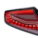 Molded Innovations EvoGlow Series DynamicLume LED Tail Lights Red Lens w/ Black Base & Red Bar 2022-2026 WRX - 24SB-WRTL-V1-RB2 - Subimods.com