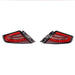 Molded Innovations EvoGlow Series DynamicLume LED Tail Lights Red Lens w/ Black Base & Red Bar 2022-2026 WRX - 24SB-WRTL-V1-RB2 - Subimods.com