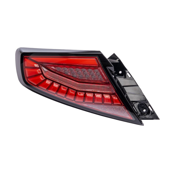 Molded Innovations EvoGlow Series DynamicLume LED Tail Lights Red Lens w/ Black Base & Red Bar 2022-2026 WRX - 24SB-WRTL-V1-RB2 - Subimods.com