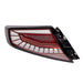 Molded Innovations EvoGlow Series DynamicLume LED Tail Lights Red Lens w/ Black Base & White Bar 2022-2026 WRX - 24SB-WRTL-V1-RB1 - Subimods.com