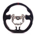 Molded Innovations Forged Carbon Fiber Steering Wheel w/ Perforated Leather Grip, Red Stripe and Red Stitching 2013 - 2016 BRZ / 2013 - 2016 FRS - MIZC6-WHL-L/FC-R-R - Subimods.com